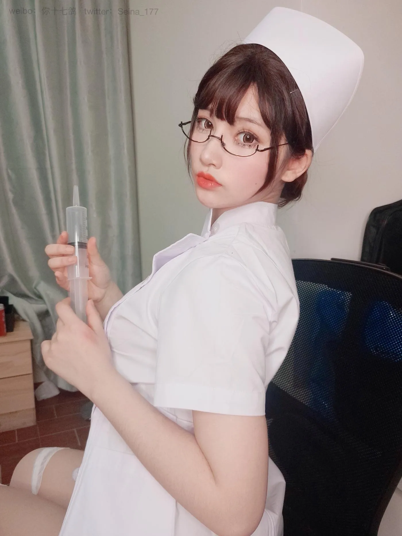 你十七鸽 – NO.03 白色护士-自拍档 [59P]插图6